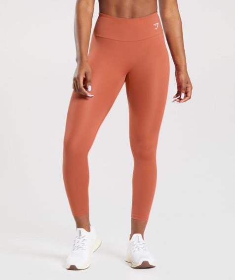 Women's Gymshark Training Leggings Orange | NZ 8RCVES